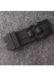 26mm Silicone Rubber Watchband Black Men Luxury Wristband Watch Band Replacement Strap for Invicta/Pro/Diver acessames