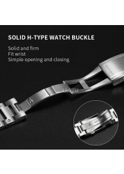 XAOZU 316L Stainless Steel Watchband Bezel/Case DW5600 G5600E GW5000Metal Strap Watch Band GW5000 DW5035 With Tools For Silver