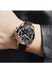 PAGANI New Design Diver Watch Men 10Bar Waterproof Date Watch Sport Watches Top Brand Mens Quartz Wrist Watch Relogio Masculino