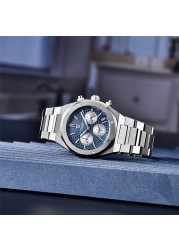 2021 New PAGANI Design Men Sports Quartz Watches Top Brand Sapphire Stainless Steel 200M Waterproof Chronograph Reloj Hombre