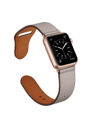 leather strap for apple watch band 44mm/40mm 42mm/38mm pulseira watchband smart watch strap iwatch bracelet apple watch 5 4 3 se 6