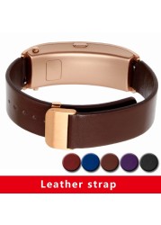 Replacement Leather Strap For Huawei B3/B5 Cowhide Leather Strap With Deployment Buckle