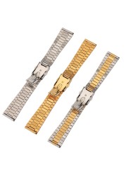 12mm 14mm 16mm 18mm 20mm Stainless Steel Watch Bands Metalwork Replacement Watch Band For Men Women Watch With Tool