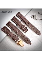 guzzle watchband 18mm 19mm 20mm 21mm 22mm 24mm calf leather strap butterfly buckle strap bracelet accessories wristbands