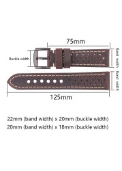 Cowhide Watches 20mm 22mm Genuine Leather Vintage Wrist Strap Strap For Samsung Galaxy Watch 46mm Bracelet