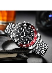 2022 Mens Quartz Watches Waterproof Diving Sports Business AAA Chronograph Watch Automatic Date Luxury Brand Trend AAA Watches