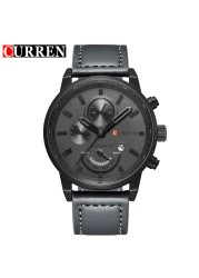 CURREN - Watches for men, sports chronograph, quartz, casual, military, male, 8217