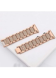 Bling Band for Galaxy Watch 3 4 45mm 41mm 42mm 46mm/Samsung Gear S2 S3 Classic Frontier/Active 2 40mm 44mm Women's Bracelet Strap