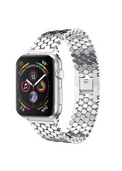 stainless steel strap for apple watch band 44mm 40mm iwatch 42mm/38mm bracelet watchband and tool apple watch band 4 3 5 se 6 7