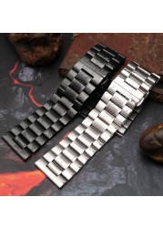 New arrivals high quality 316 stainless steel strap for DZ wacth strap fit big dial watch men watchband 24mm 26mm 28mm 30mm