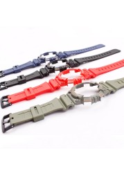 Watch Accessories for Casio Resin Strap AQ-S810W AQS810WC Pin Buckle Men's and Women's Sports Silicone Strap Case 18mm