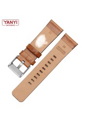 Genuine leather bracelet for diesel DZ7406 DZ7408 DZ4476 DZ4343 watch strap brown watchband 22mm 24 26mm retro wrist band