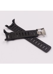 SUUNTO T Series T1 T1C T3 T3C T3D T4C T4D Watch Accessories Soft Rubber Silicone Strap For Men Women Watches