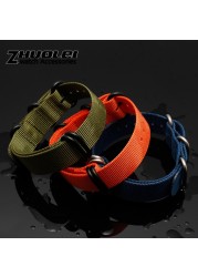 For NATO Zulu strap wholesale 18 color heavy duty nylon watchband 18mm 20mm 22mm 24mm rainbow stripe canvas replacement bracelet