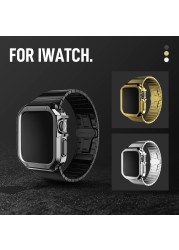 Top watch case for Apple Watch SE 38mm 42mm shell plating hard PC protective case for Apple Watch Series 7 6 5 4 iWatch 40mm 44mm