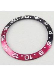 38mm*30.6mm Bezel Watch Insert Fit For 40mm GMT Automatic Men's Watch Aluminum Bezel Ring Red/Blue/Purple/Green/Gold