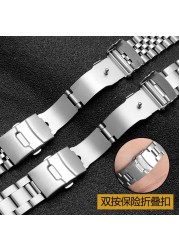 Watch Band For SEIKO 5 SRPD63K1 SKX007 009 175 173 Stainless Steel Watch Chain Watch Accessories Watch Band Watch Chain