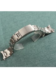 For Rolex strap 13mm 17mm 19mm 20mm stainless steel watchband curved end bands replacement watches accessories