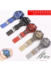 ساعة اكسسوارات الراتنج حزام 16 مللي متر ل التمويه كاسيو g-shock GLS GD GA110 GA100 GD120 ساعة رياضية للرجال والنساء