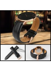 MAIKES Quality Genuine Leather Watch Band 13mm 14mm 16mm 17mm 18mm 19mm 20mm Watchbands for DW Daniel Wellington Watch Strap