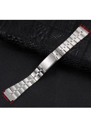 Stainless Steel Watch Band 19mm 20mm Strap Wristband Watch Strap Depolyment Watch Buckle Replacement Wrist Strap For Seiko