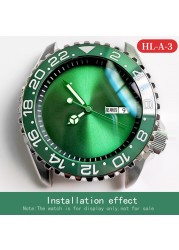 Mod Green Watch C3 Luminous Hands Fit NH35 NH36 6R Movement Parts For Seiko Skx007 Skx009 SPRD Watch Accessories