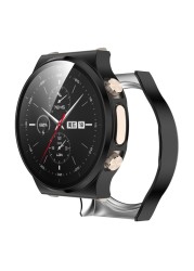 Soft TPU Full Screen Protector Edge Frame Case For Huawei-Watch GT 2 Pro ECG GT2 Pro . Protective Stripe