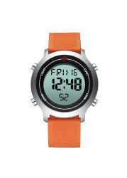 Men Alloy Watch New Digital Watch Erkek Kol Saati Waterproof Silicone Wrist Watch Dropship