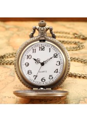 2022 Nostalgic Bronze WWII Aircraft Style Unique Quartz Chain Pocket Watch Sense Watches Souvenir Collection