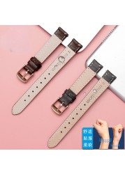 المرأة جلد طبيعي WatchBands ل كاسيو الأحفوري حزام (استيك) ساعة فولي فولي الأولى طبقة جلدية حزام ساعة اليد 12 مللي متر 14 مللي متر 16 مللي متر