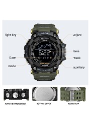 SMAEL Military Watch Men Water Resistant Army Sport Watch led Digital Wristwatch Male Stopwatches 1802 relogio masculino watches