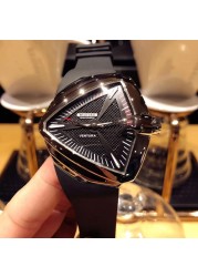 DUGARI luxury diver wave 3D high quality triangle sport brand automatic mechanical men watch waterproof luminous 42mm 316LSteel