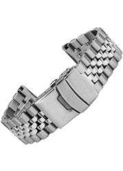 Stainless Steel Band Strap 22mm Folding Buckle Diving Men Sport Replacement Bracelet for Seiko Turtle SRP773 / 774 / 777