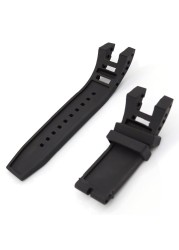 CARLYWET New Style Men Women Black Strap Silicone Rubber Replacement Strap Special Popular Strap