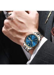 OUPINKE Luxury Brand Men Automatic Mechanical Watches Waterproof Stainless Steel Strap Watches Luxury Sapphire Mirror Male