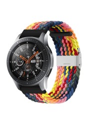 20mm 22mm Huawei Watch Band Length Adjustable Braided Nylon Watchband For Samsung Galaxy Watch Active 2 Watch Strap