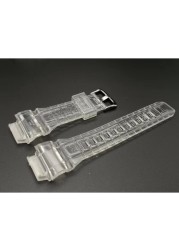 Watch Bands and Case for G-9300 GW-9300 Ice Crystal Transparent Watch Strap and Bezel with Gift Tools for Man and Woman