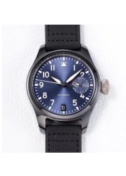 Luxury New Mens Watch Automatic Mechanical Waterproof Silver Black Blue Dial Canvas Leather Strap Male Wrist Watches