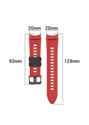 Silicone Strap For Samsung Galaxy Watch Band 4 44mm 40mm Bracelet Galaxy Watch 4 classic 46mm 42mm Curved End Sports WatchBands