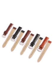 Z08 Watch Band Genuine Leather Straps 10-24mm Watch Accessories High Quality Brown Colors Watchbands