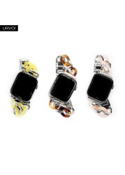 URVOI ربط سوار ل أبل سلسلة ساعة 7 6 SE 5 4 3 الفرقة ل iwatch الراتنج حزام البقر الصبي سلسلة الفتيات سوار الفولاذ المقاوم للصدأ