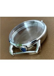 41.7mm stainless steel silver watch case for ETA 6497/6498 ST3600 movement