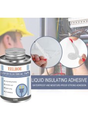 Insulation Liquid Electrical Sealant Tape Paste Waterproof Anti-UV Fast Dry Lamp Board Electronic Sealant No Corrosion Hardware