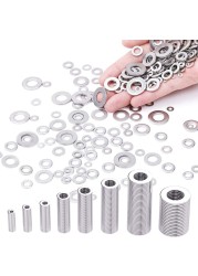 Stainless Steel Gasket Set 360/180pcs Washer M2 M2.5 M3 M4 M5 M6 M8 M10