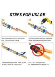 1200/800/50pcs Heat Shrink Butt Terminals Crimp Terminals Waterproof Welding Seal Electrical Connectors Marine Automotive Cable Stranding Wire