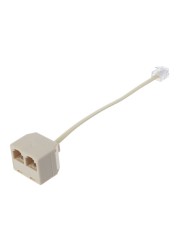 Phone Splitter RJ11 6P4C 1 Male to 2 Female RJ11 to RJ11 Splitter Phone Charger