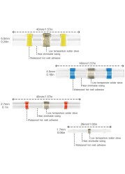 800/300/250pcs Insulator Welding Wire Connectors - Heat Shrink Welding Connectors - Waterproof Welding Butt Connector Kit Insulated