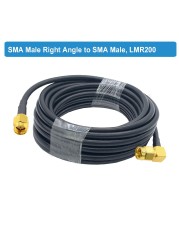 BEVOTOP LMR200 Cable SMA Male to SMA Male Plug 50-3 50ohm Low Loss RF Coaxial Cable Adapter WiFi Antenna Extension Cord Pigtail