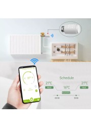 Tuya ZigBee 3.0 Coolant Engine TRV Smart Home Life Programmable Thermostat Heater Temperature Alexa Voice Control With Gateway