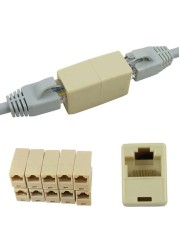 5pcs New Alloy Internet Tools RJ45 CAT5 Coupler Plug Adapter Network Lan Cable Extender Connector